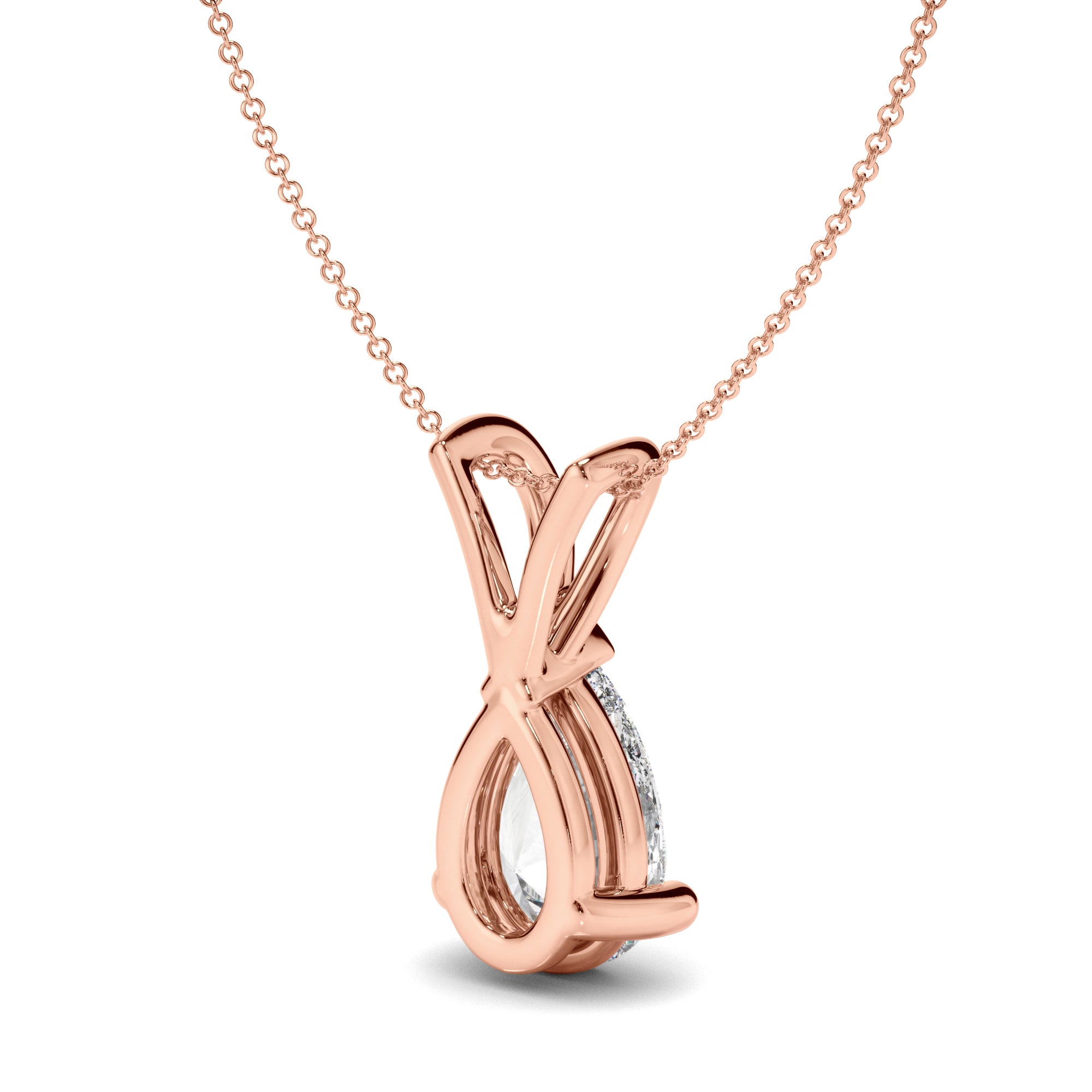 Soleil - Pear Cut Diamond Pendant