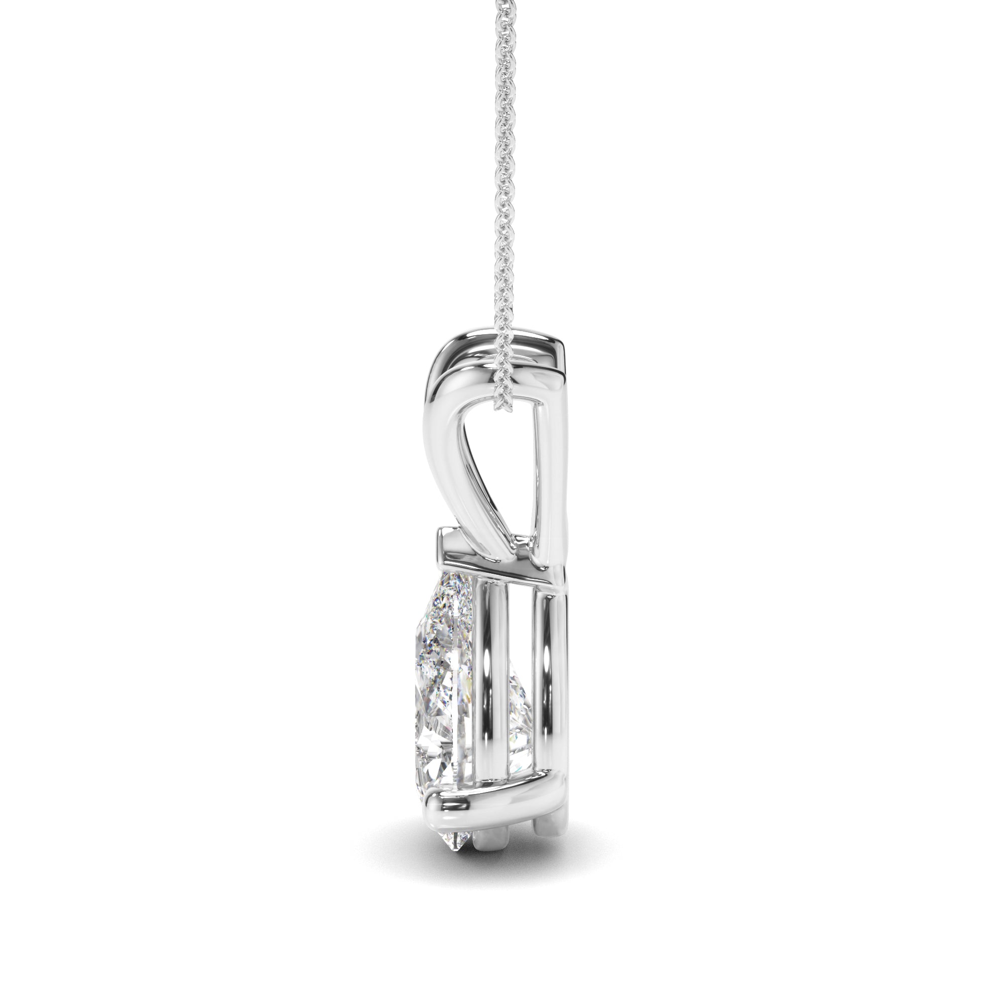 Soleil - Pear Cut Diamond Pendant
