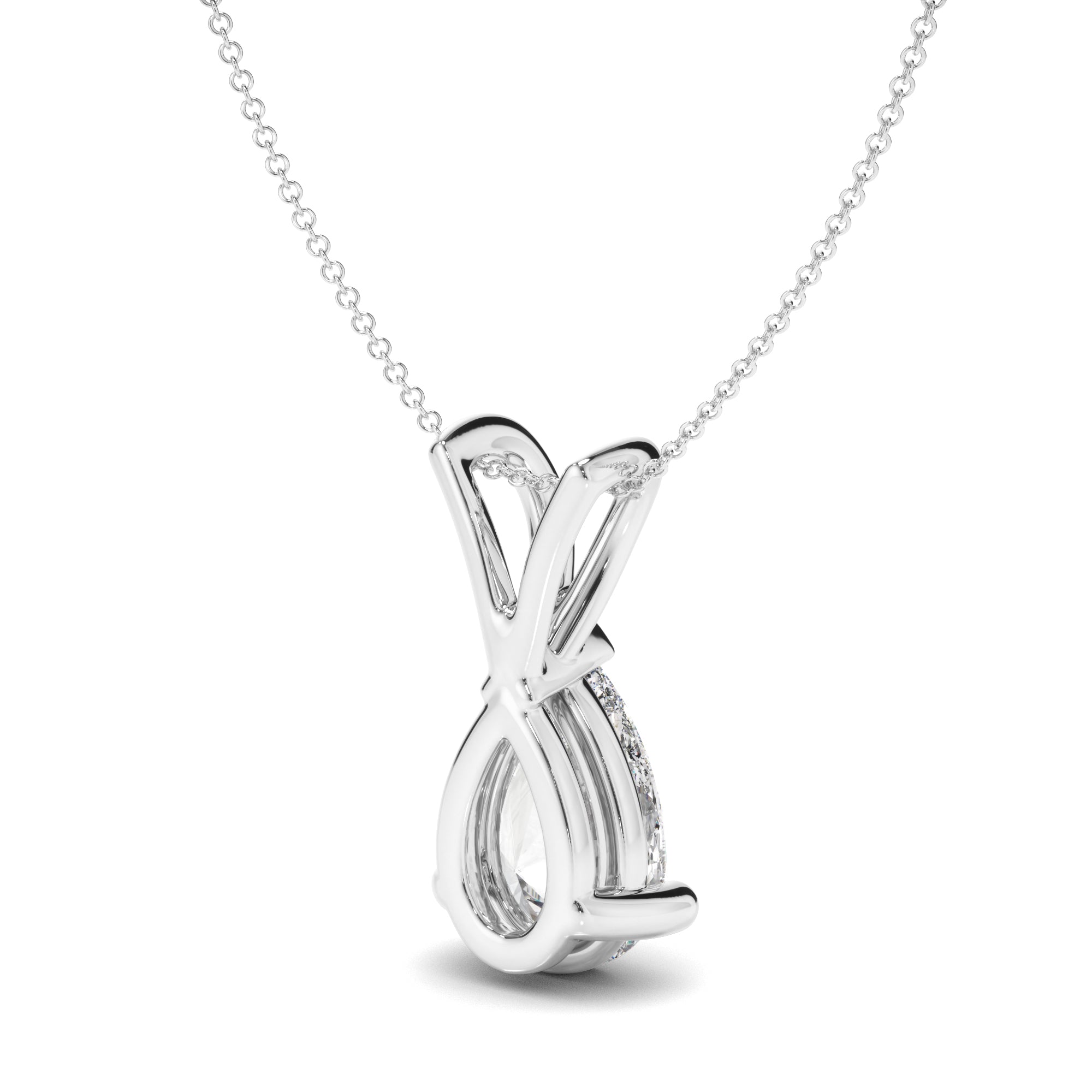 Soleil - Pear Cut Diamond Pendant