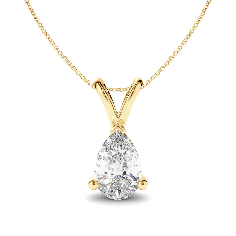 Soleil - Pear Cut Diamond Pendant