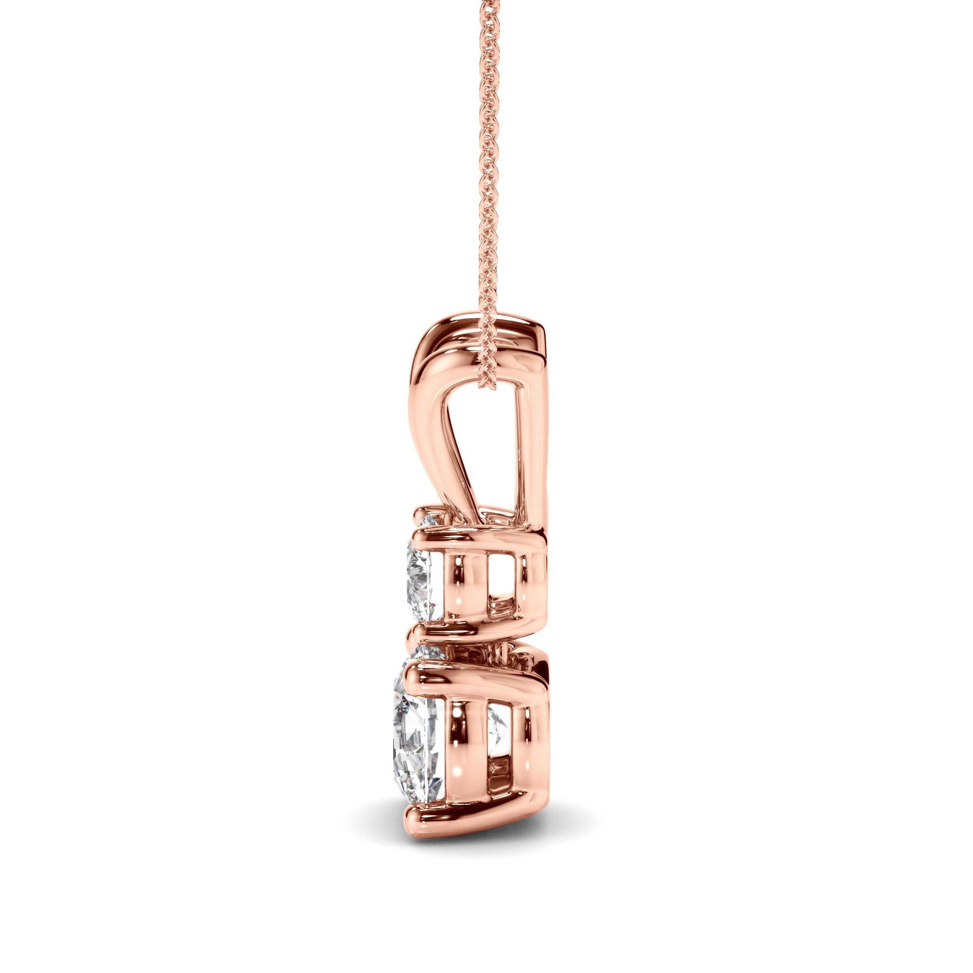 Jolie - Round Brilliant Drop Pendant