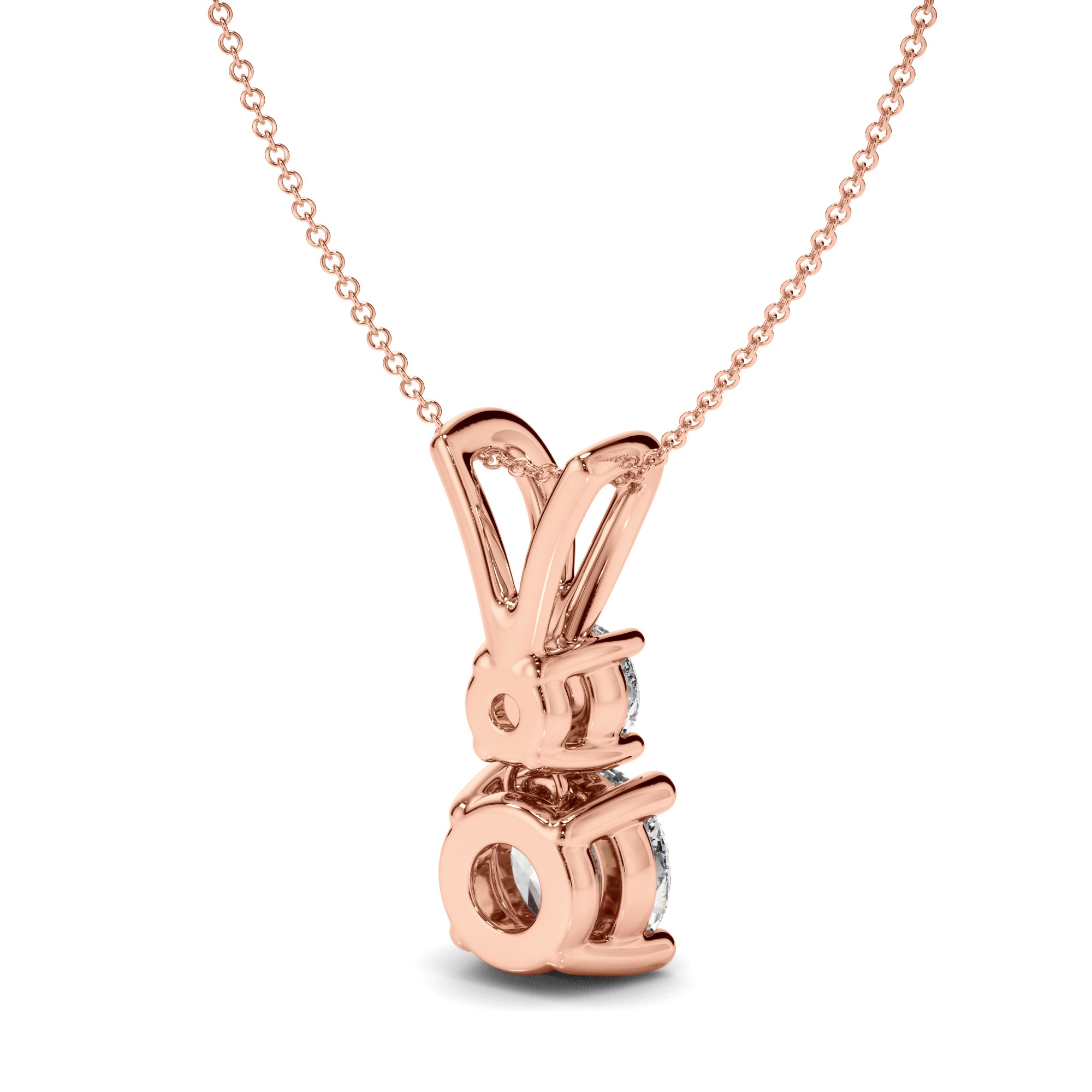 Jolie - Round Brilliant Drop Pendant