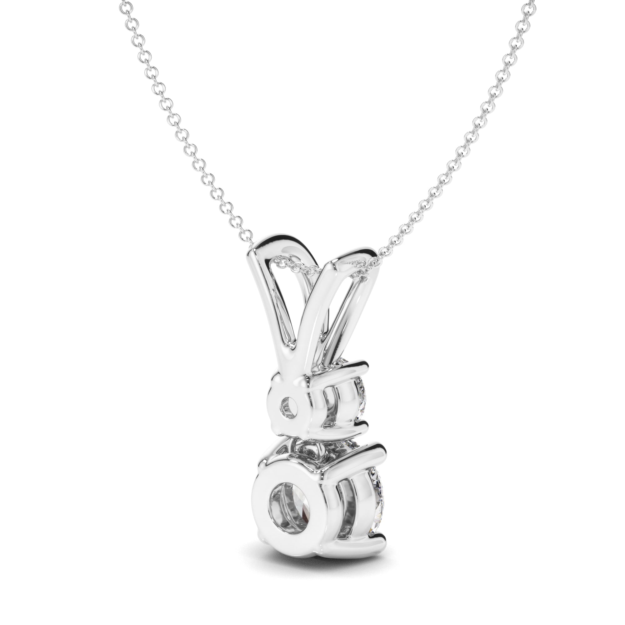 Jolie - Round Brilliant Drop Pendant
