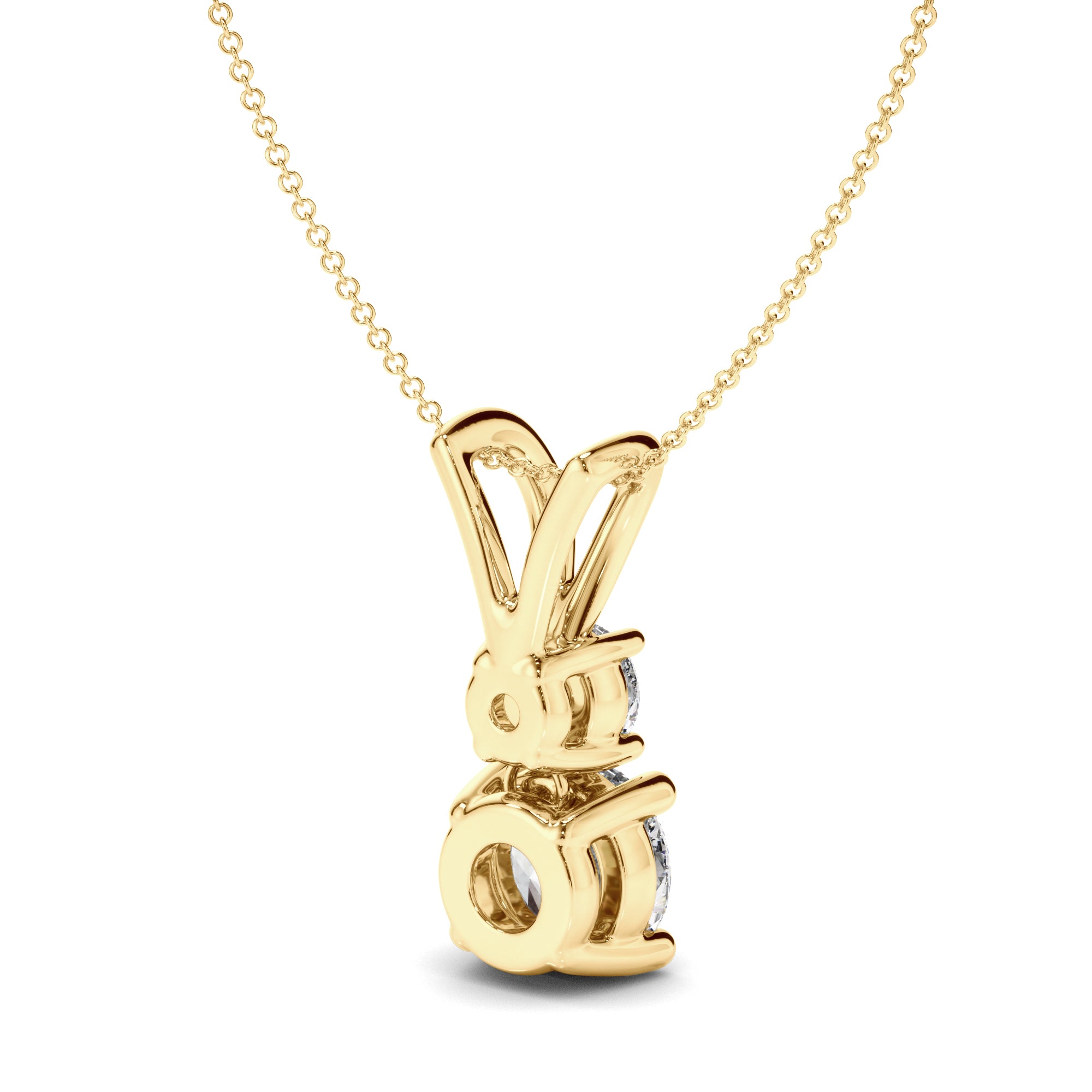 Jolie - Round Brilliant Drop Pendant
