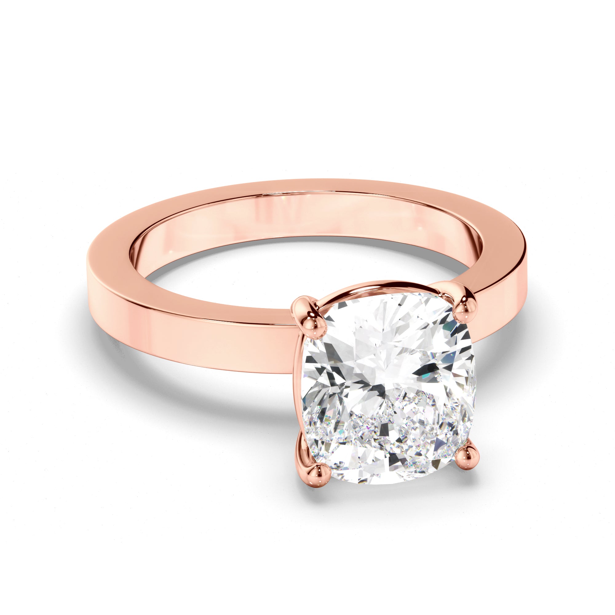 Liora  - Cushion Cut Diamond Solitaire Engagement Ring