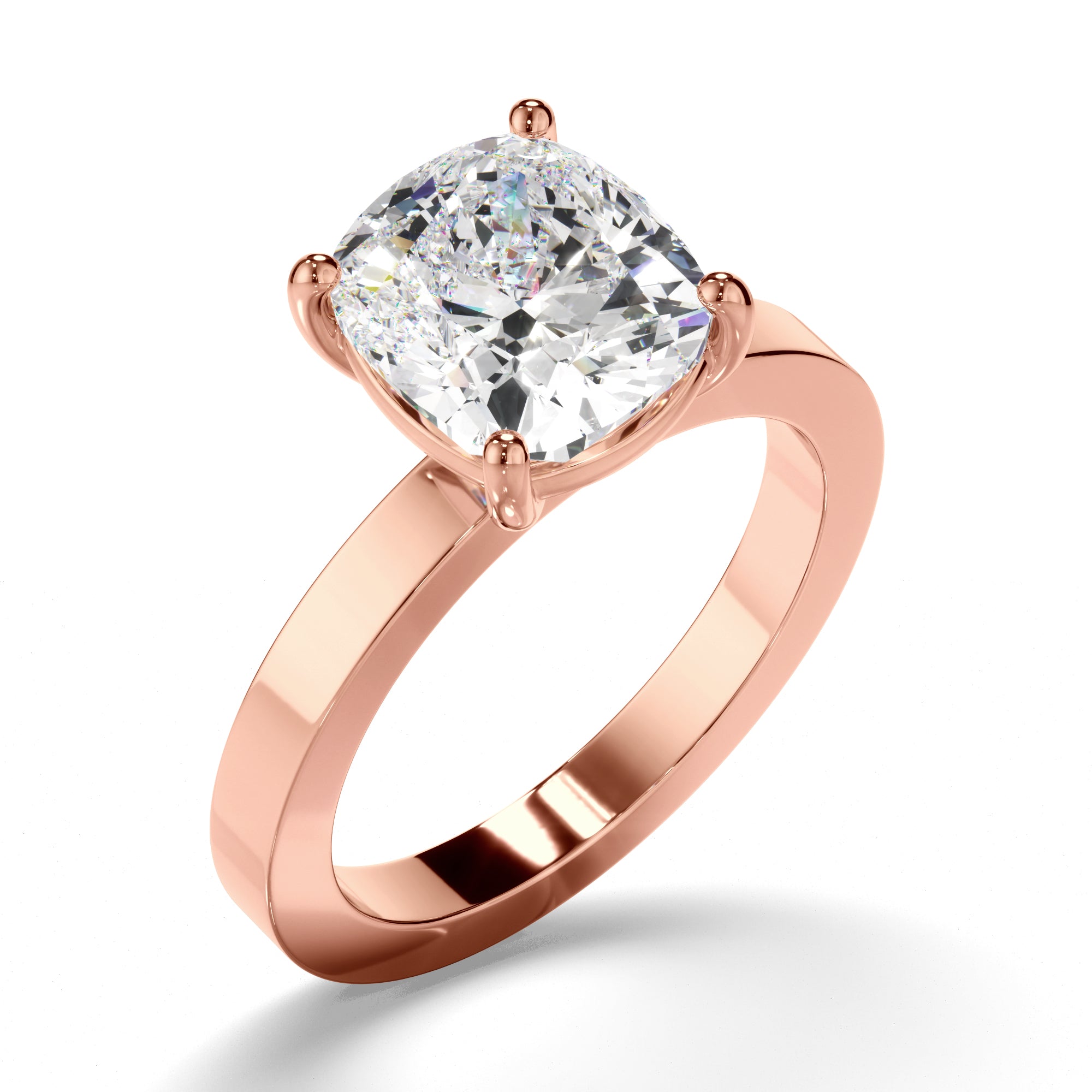 Liora  - Cushion Cut Diamond Solitaire Engagement Ring