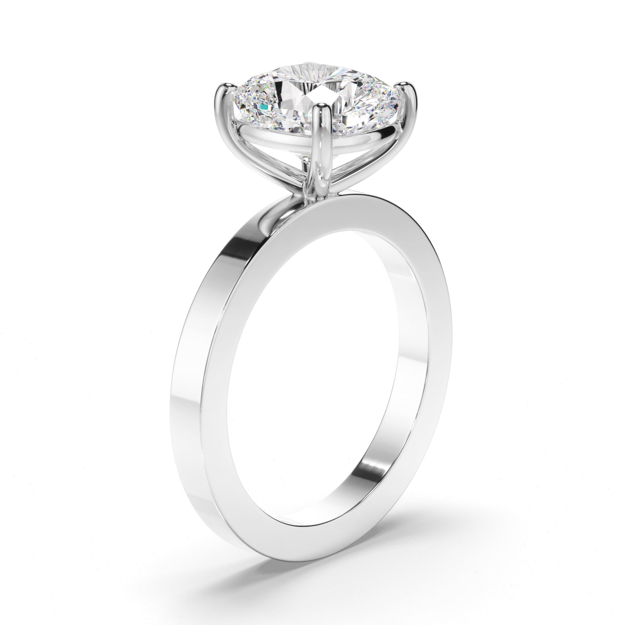 Liora  - Cushion Cut Diamond Solitaire Engagement Ring