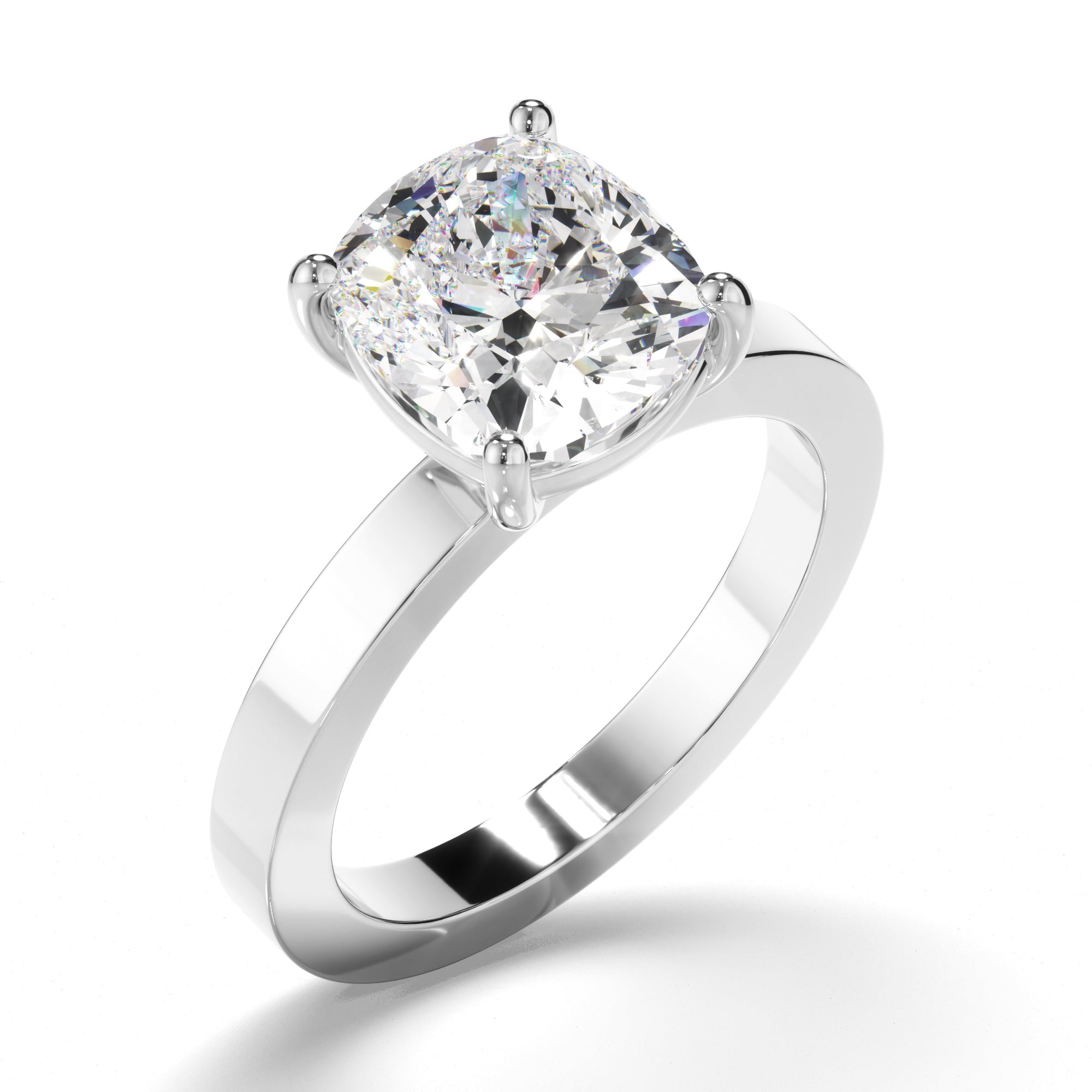 Liora  - Cushion Cut Diamond Solitaire Engagement Ring