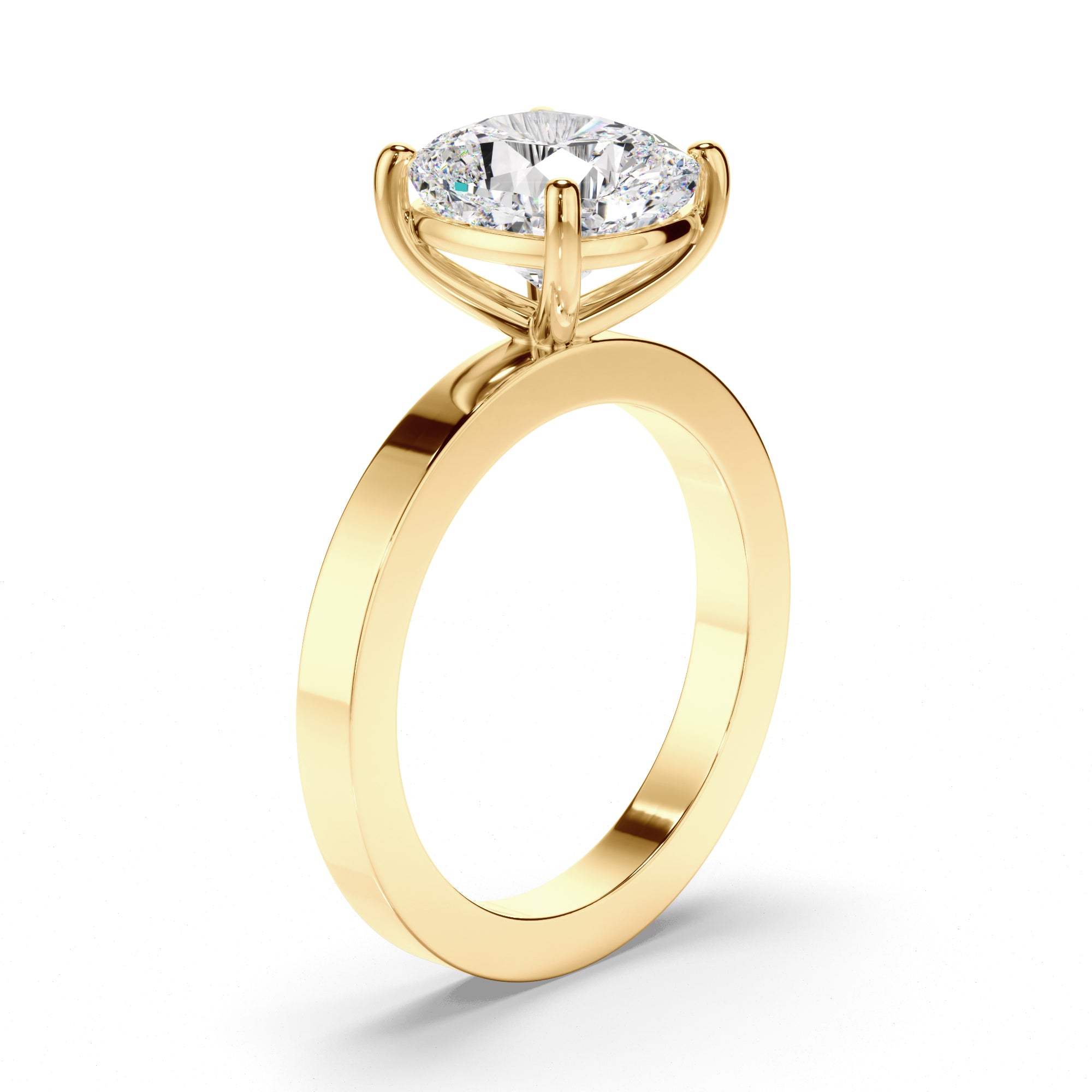 Liora  - Cushion Cut Diamond Solitaire Engagement Ring