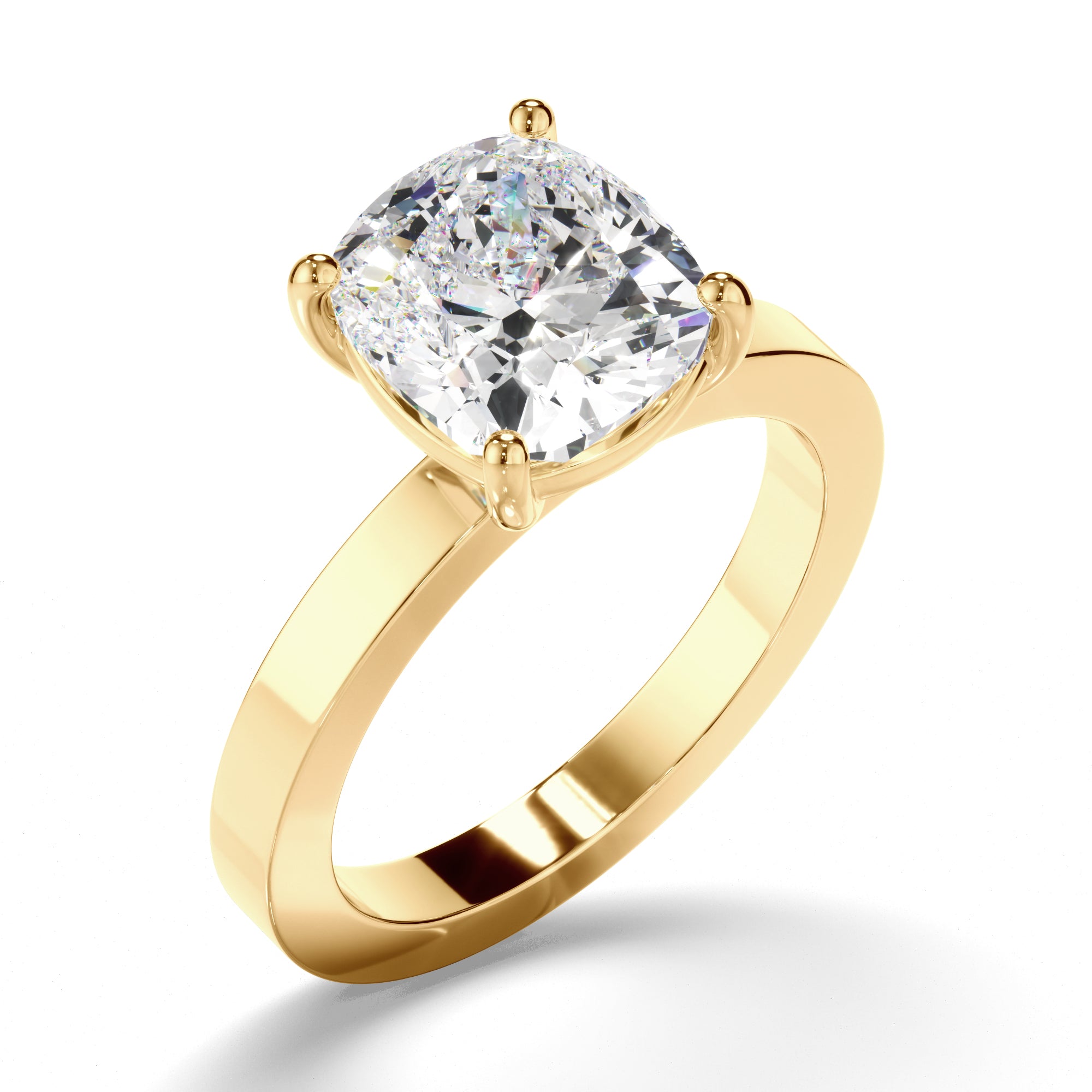 Liora  - Cushion Cut Diamond Solitaire Engagement Ring