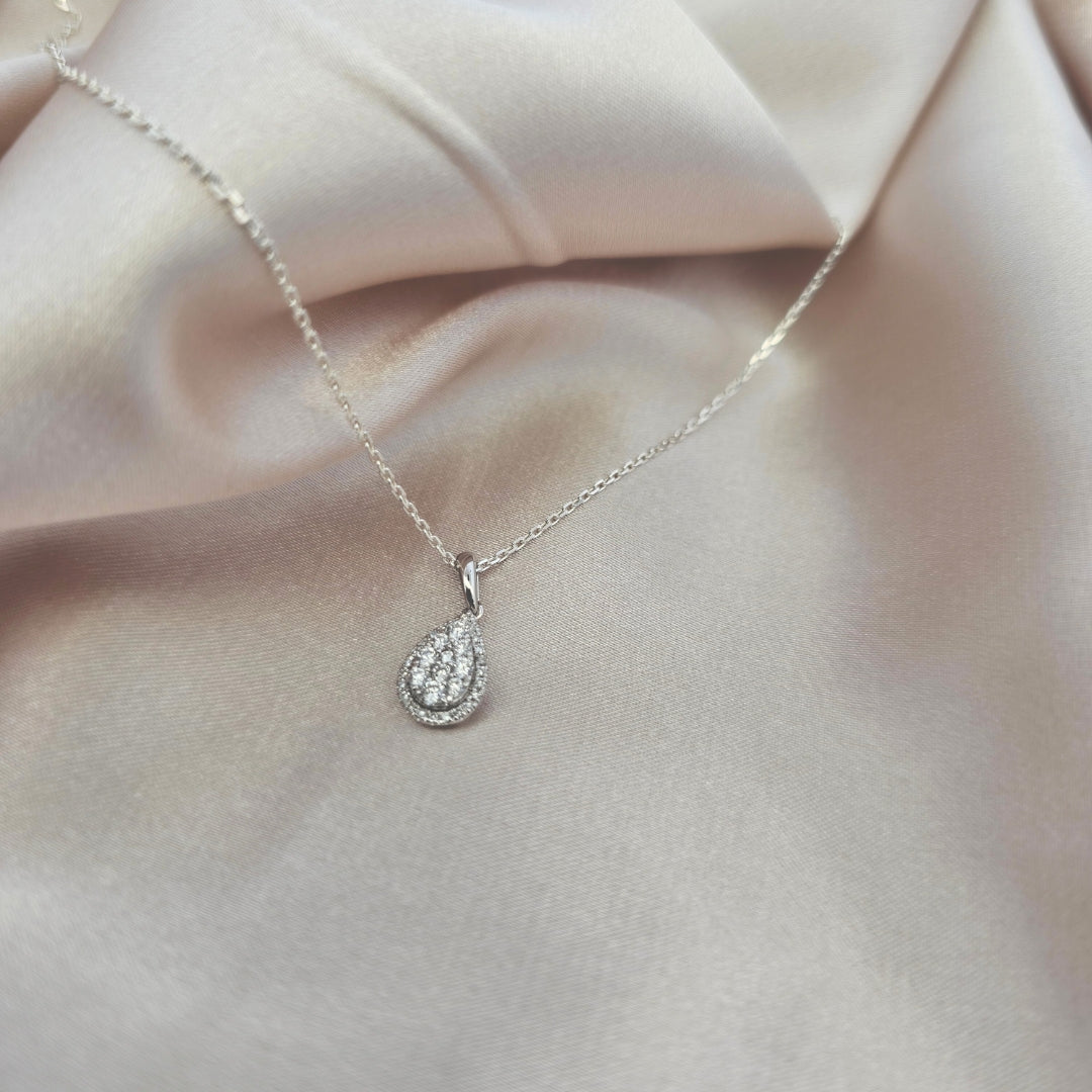 Linden Diamond Pendant (White Gold)