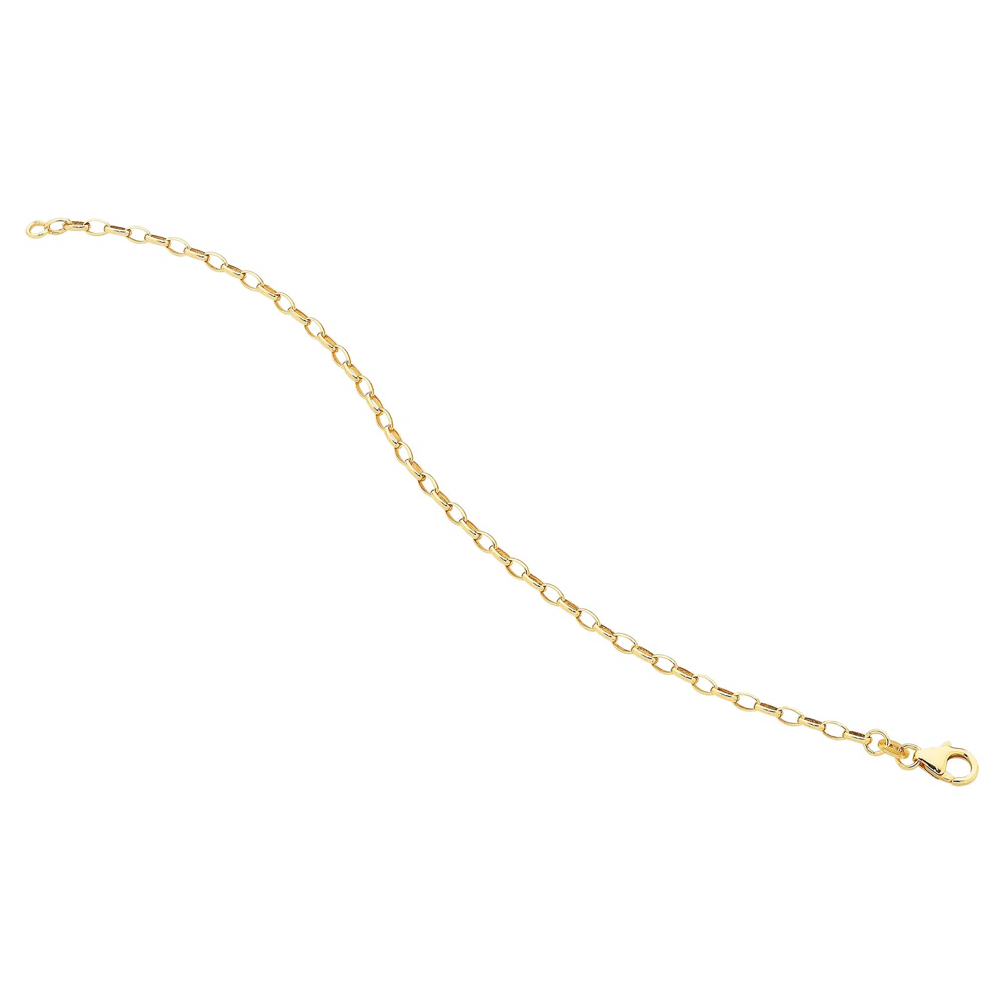9ct Gold Silver Filled Bracelet (19cm)