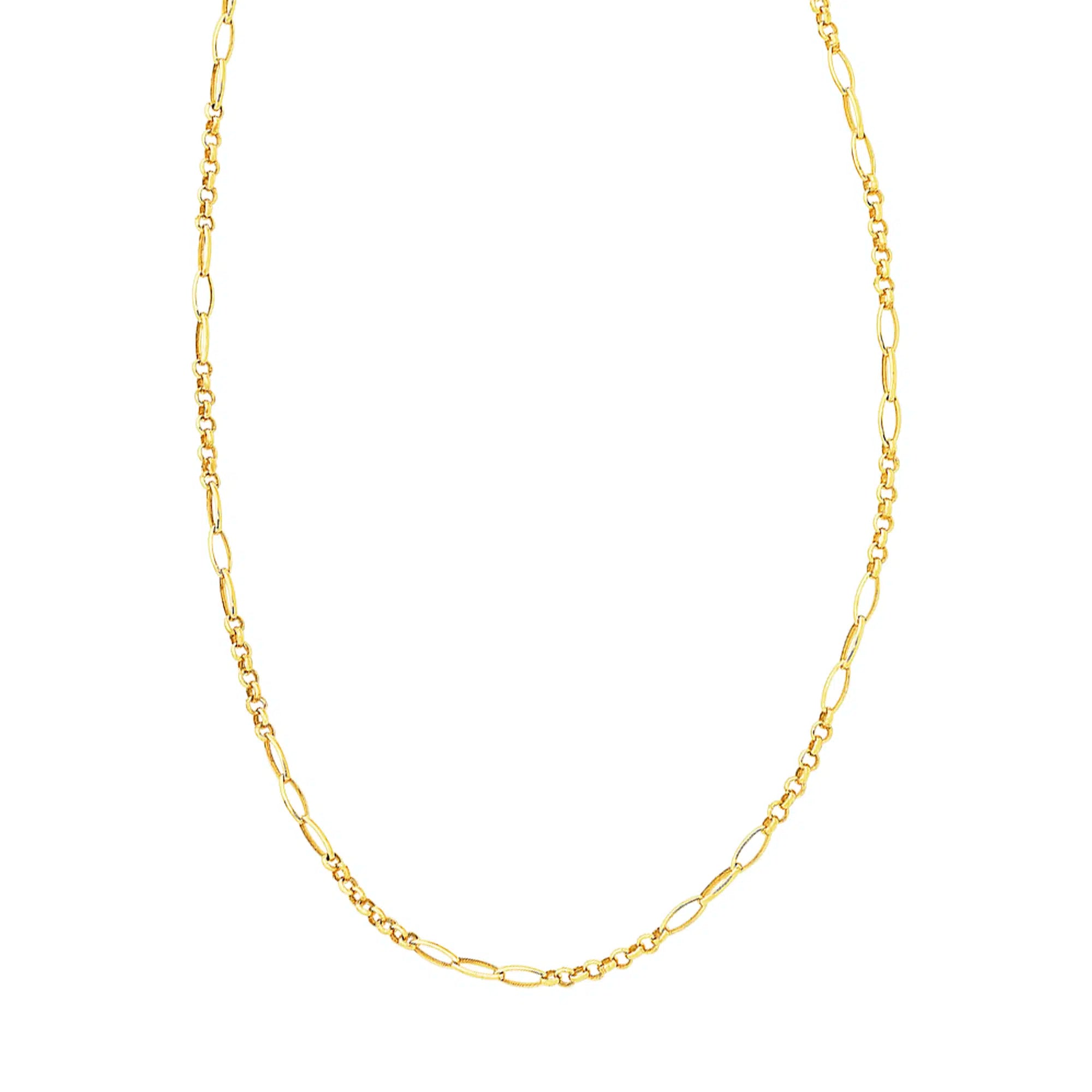 Uni-Sex Fancy Gold Chain (50cm)