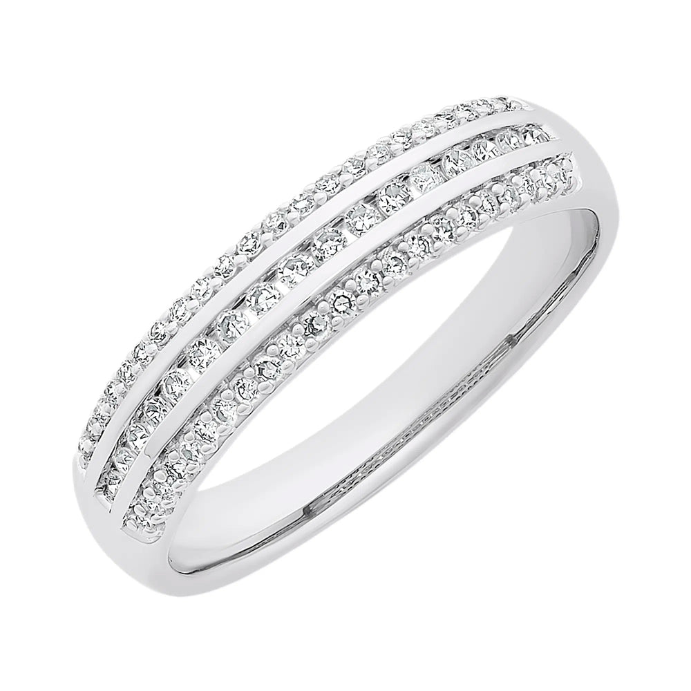 Jayne 9ct White Gold 0.25ct Diamond Band