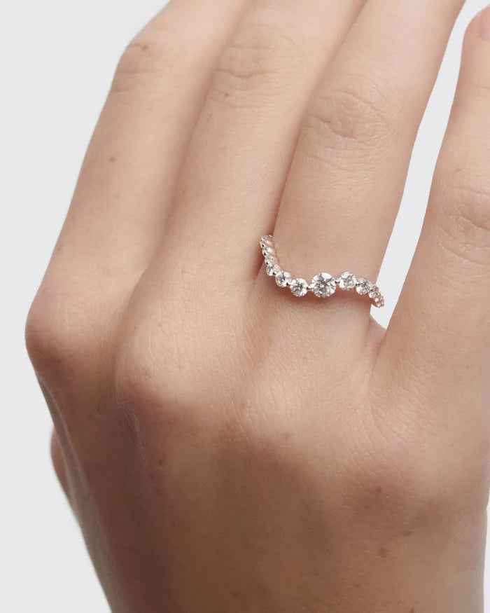 Matilda 18ct White Gold Lab Diamond Eternity Ring