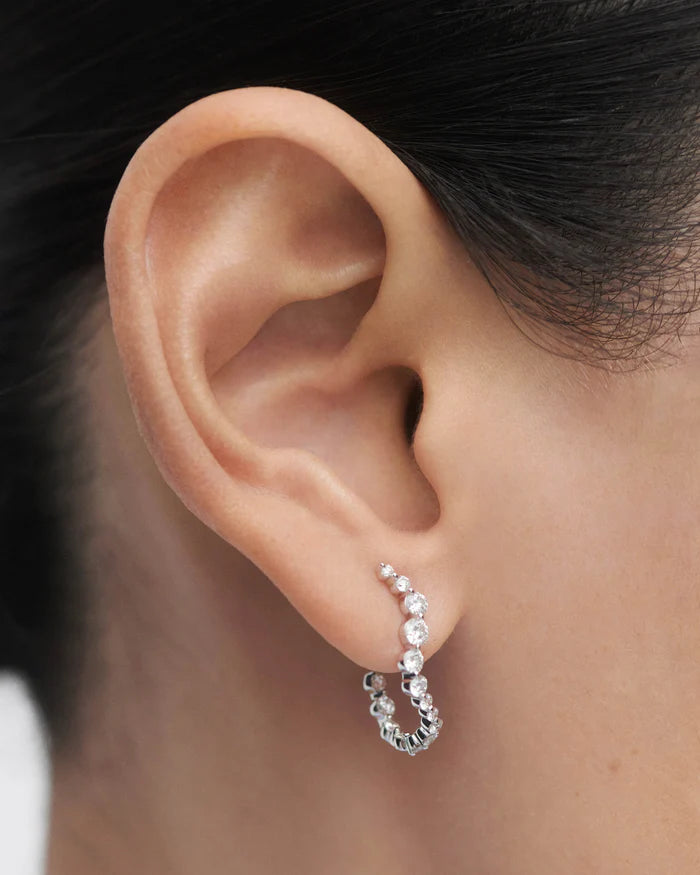 Matilda 18ct White Gold Lab Diamond Earrings