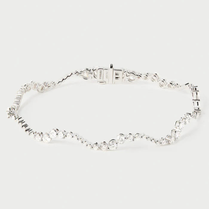 Matilda 18ct White Gold Lab Diamond Bracelet