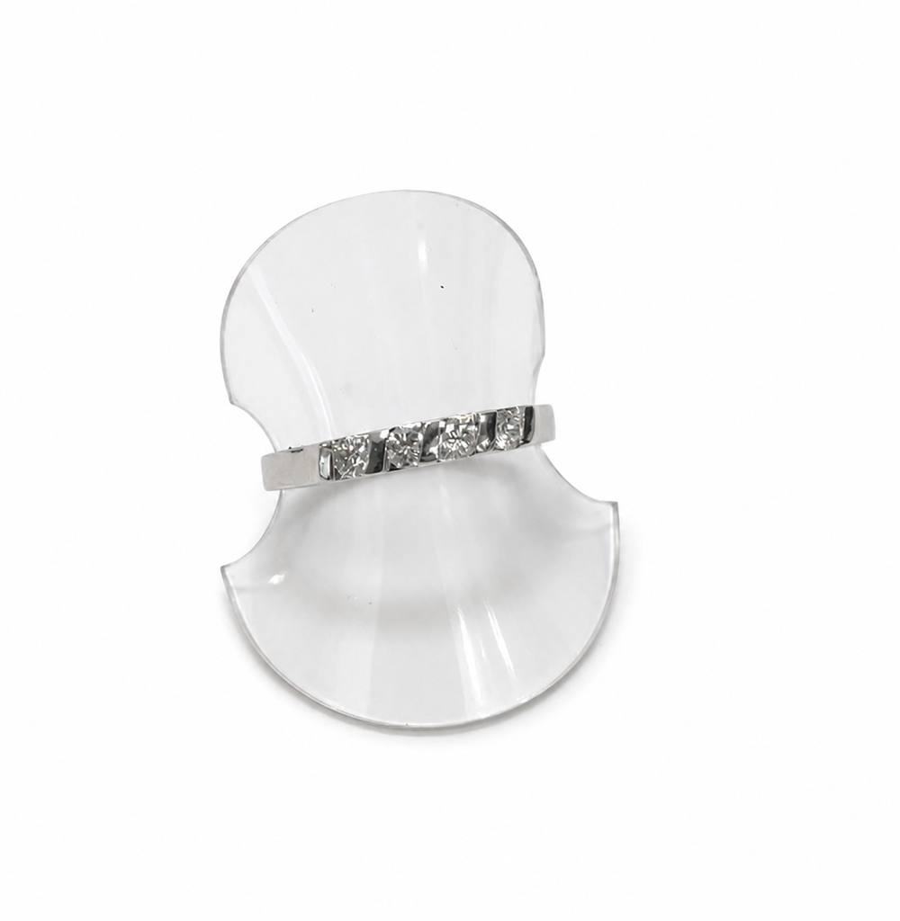 Misty 9ct White Gold Diamond 0.28ct Eternity Ring (Size P)