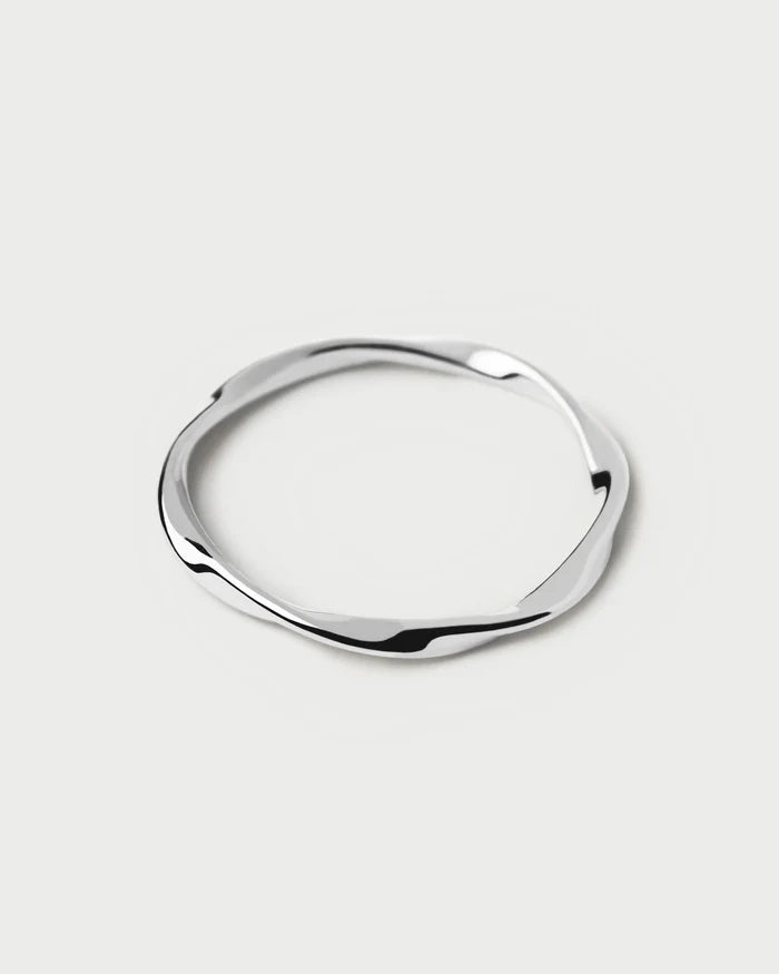 PDPAOLA - Twist Sterling Silver Ring (Size L)