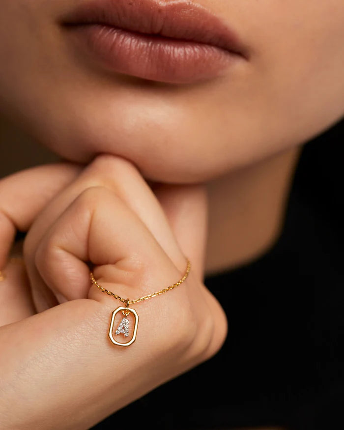 Petite Letter Pendant Necklace
