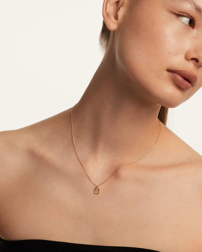Petite Letter Pendant Necklace