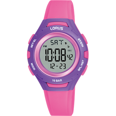 Lorus Pink & Purple Digital Youth Watch