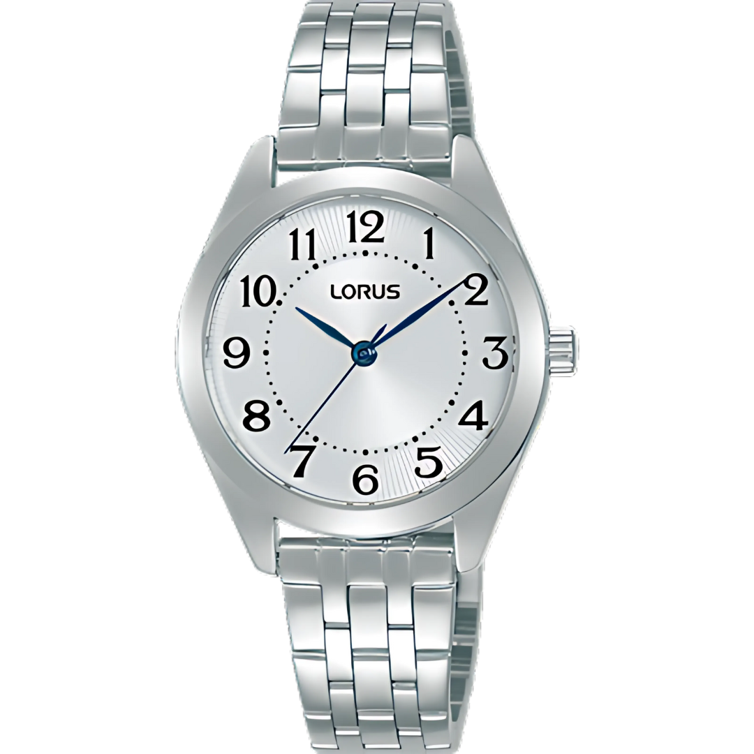 Lorus Ladies Silver Dress Watch Blue Hands