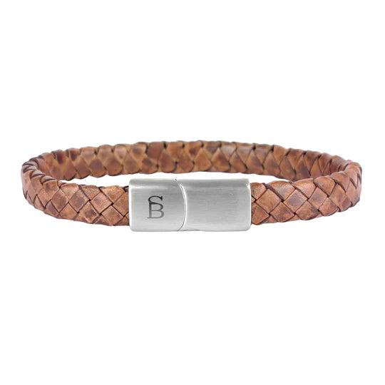 Brown Leather Bracelet (8mm)