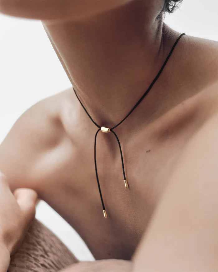 Rodeo Black Cord Necklace