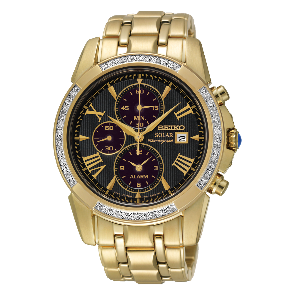 Seiko Watch Le Grand Sport Watch (Gold & Diamonds)