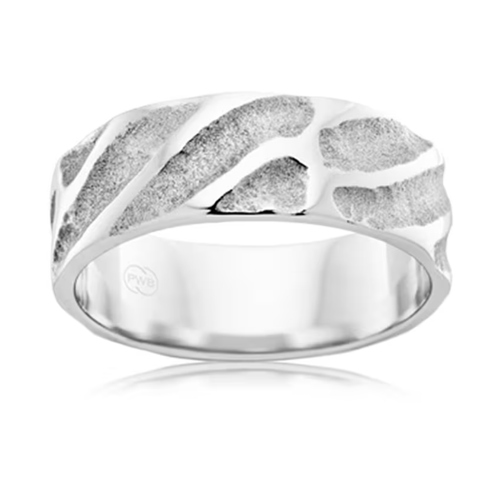 Carved Mens Ring