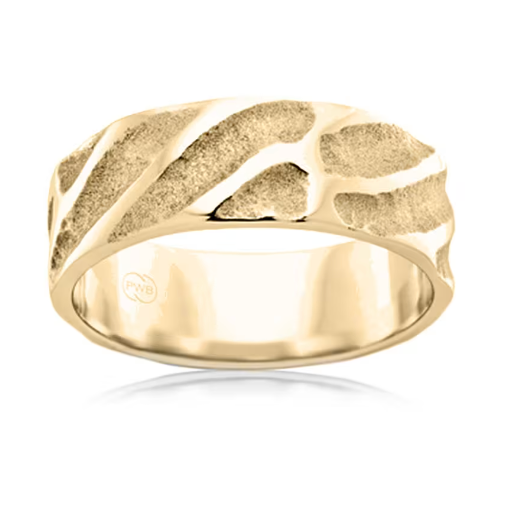 Carved Mens Ring