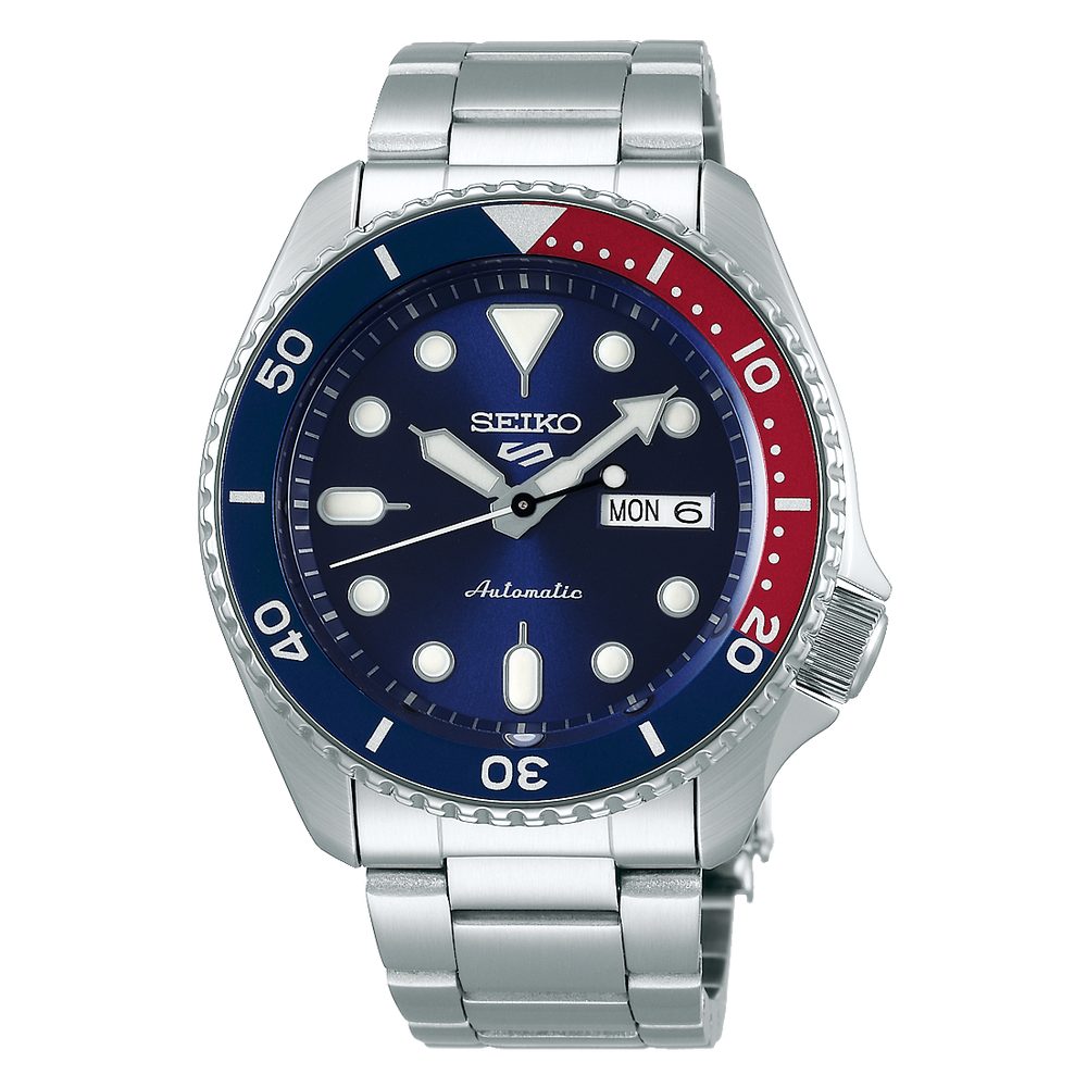 Seiko SKX Watch (Red & Blue)