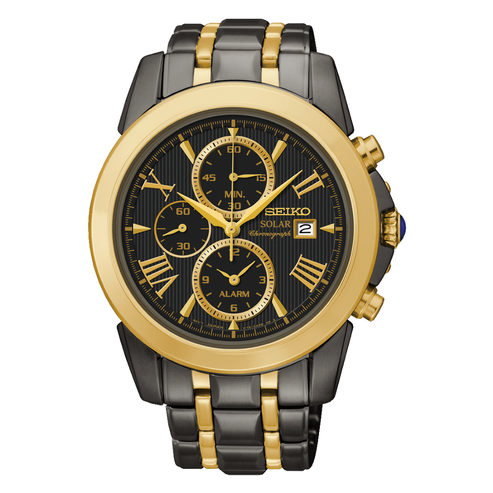 Seiko Watch Le Grand Sport Watch (Black & Gold)