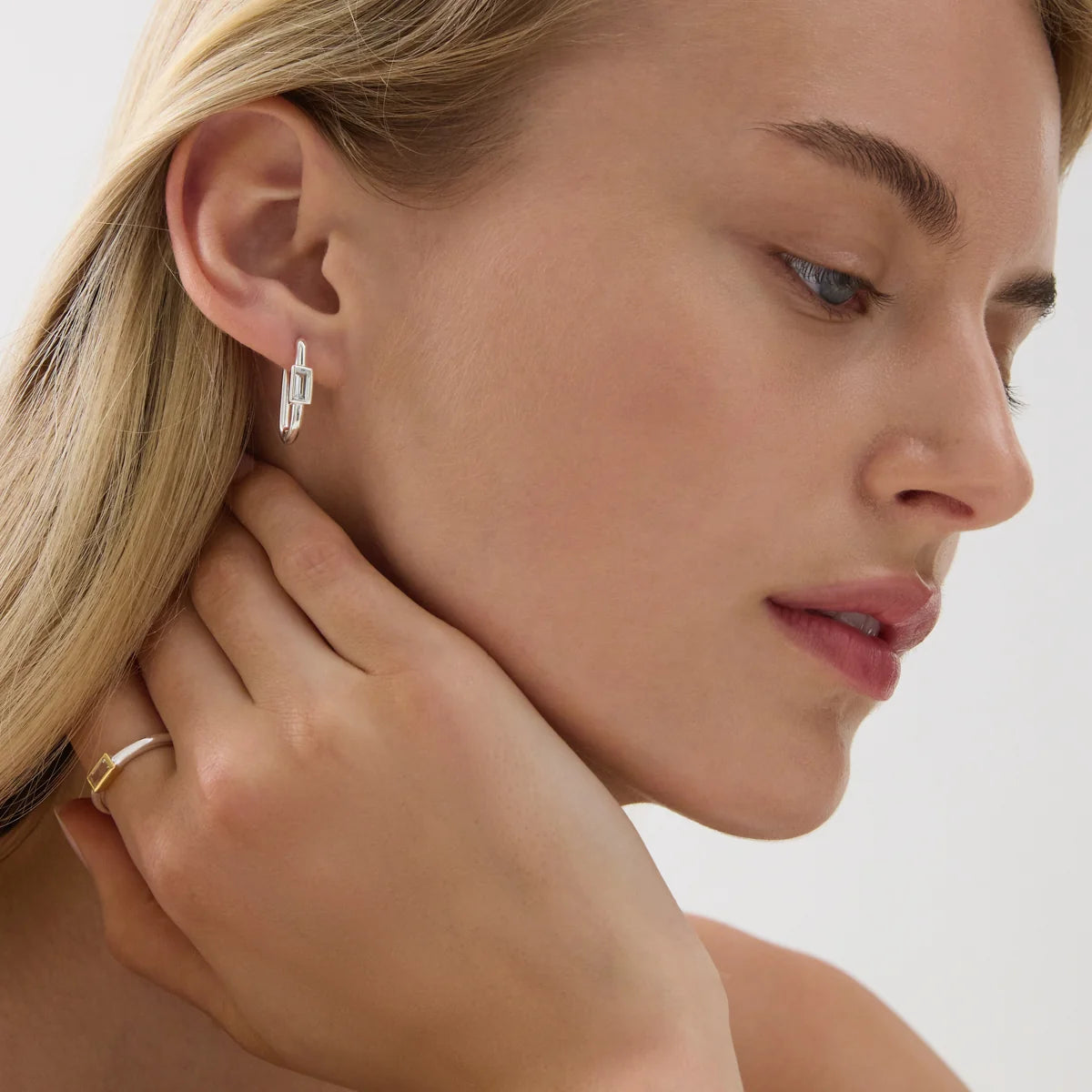Skye Cubic Zirconia Huggie Earrings