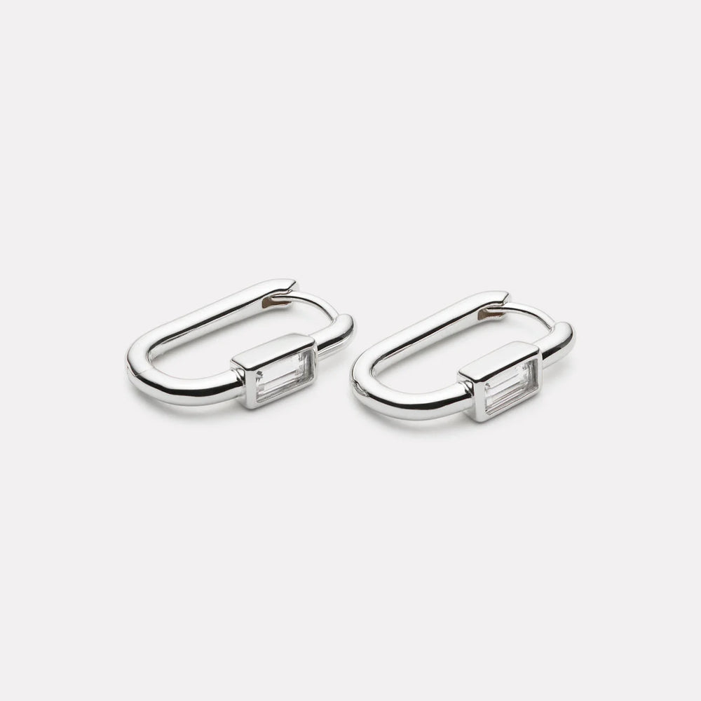 Skye Cubic Zirconia Huggie Earrings