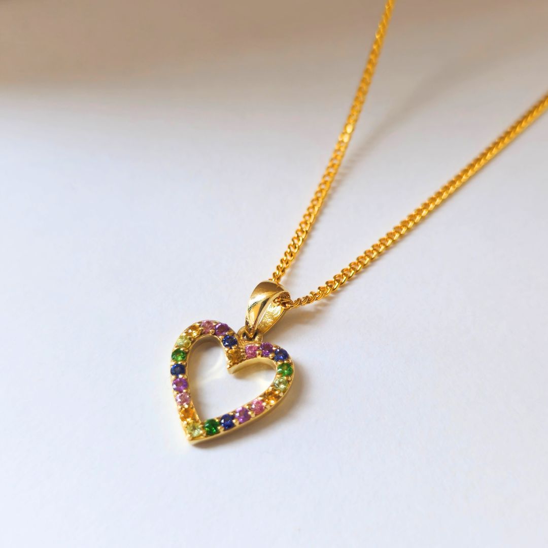 Rainbow Love Pendant