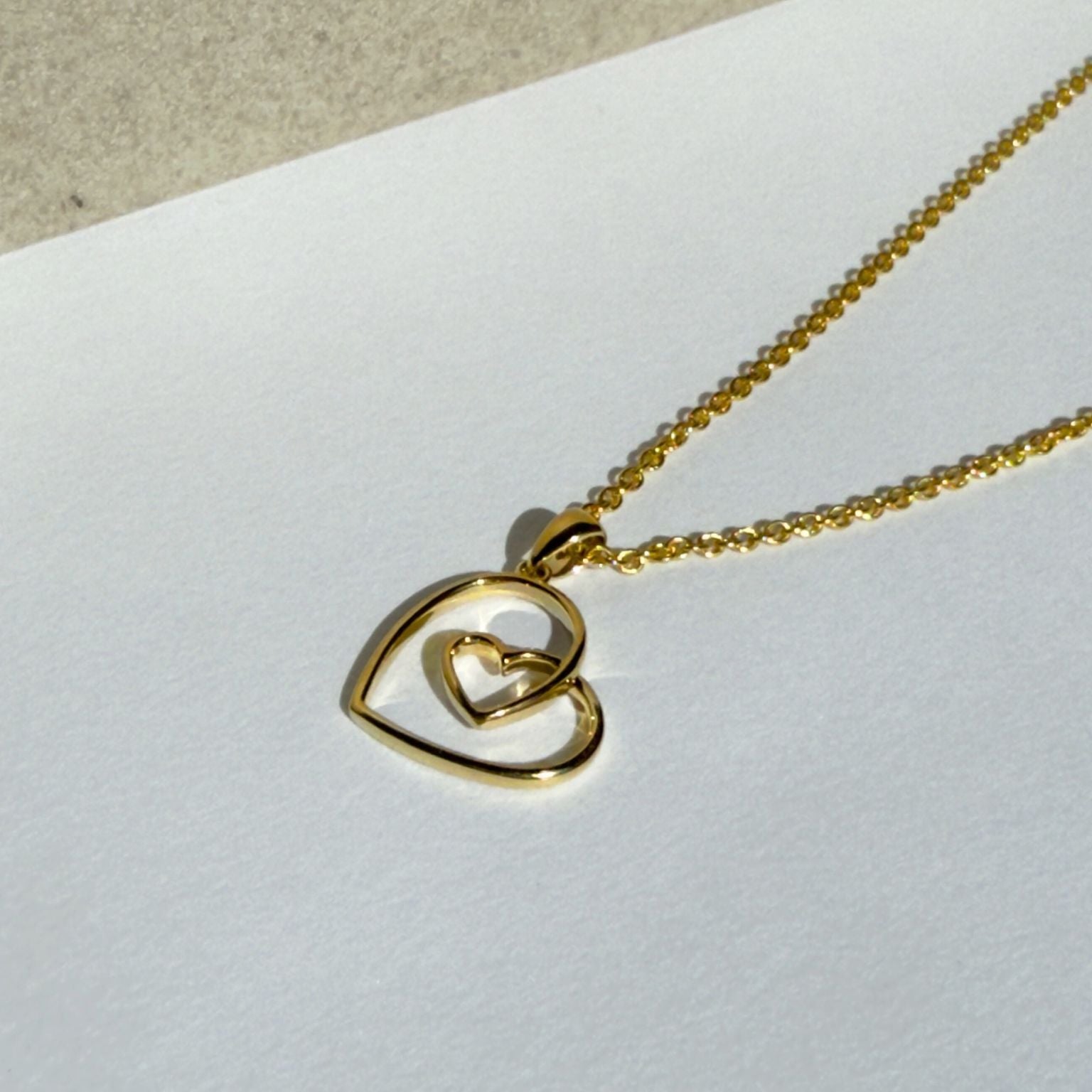 Heart Double Cut Necklace