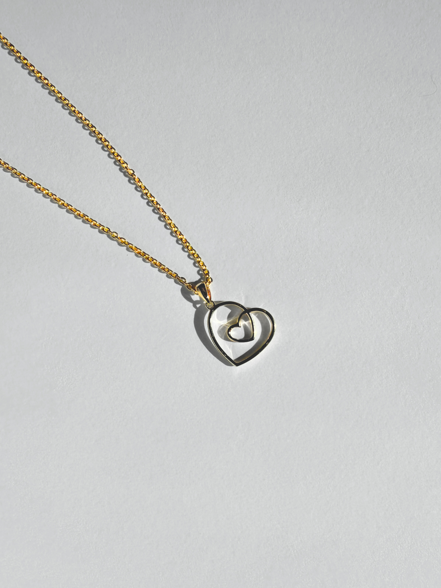 Heart Double Cut Necklace