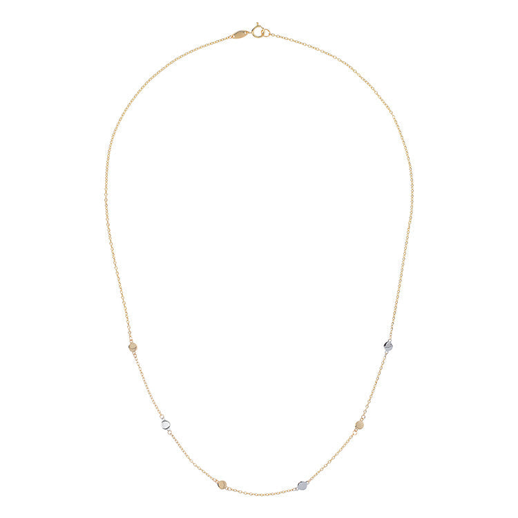 Two-Tone Disc Necklace