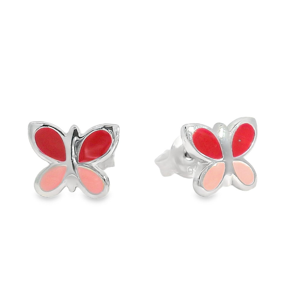 Pink Butterfly Earrings