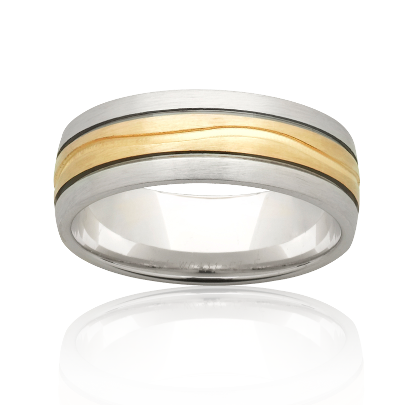 Twon Tone Men's Ring