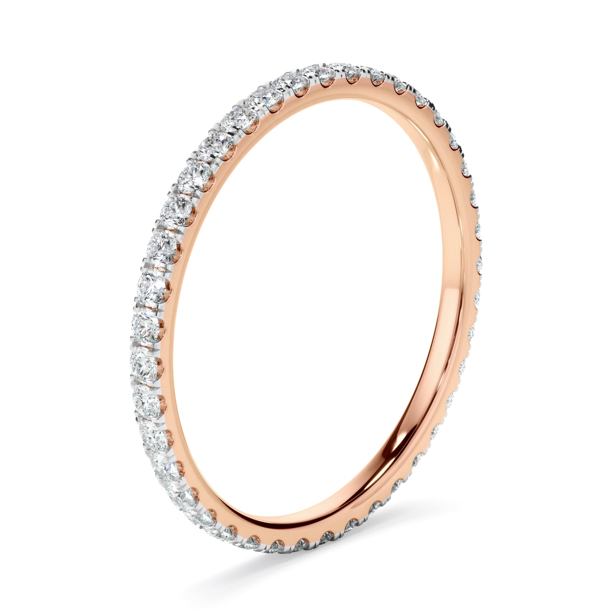 Celestia - Diamond Claw Set Eternity Wedding Ring