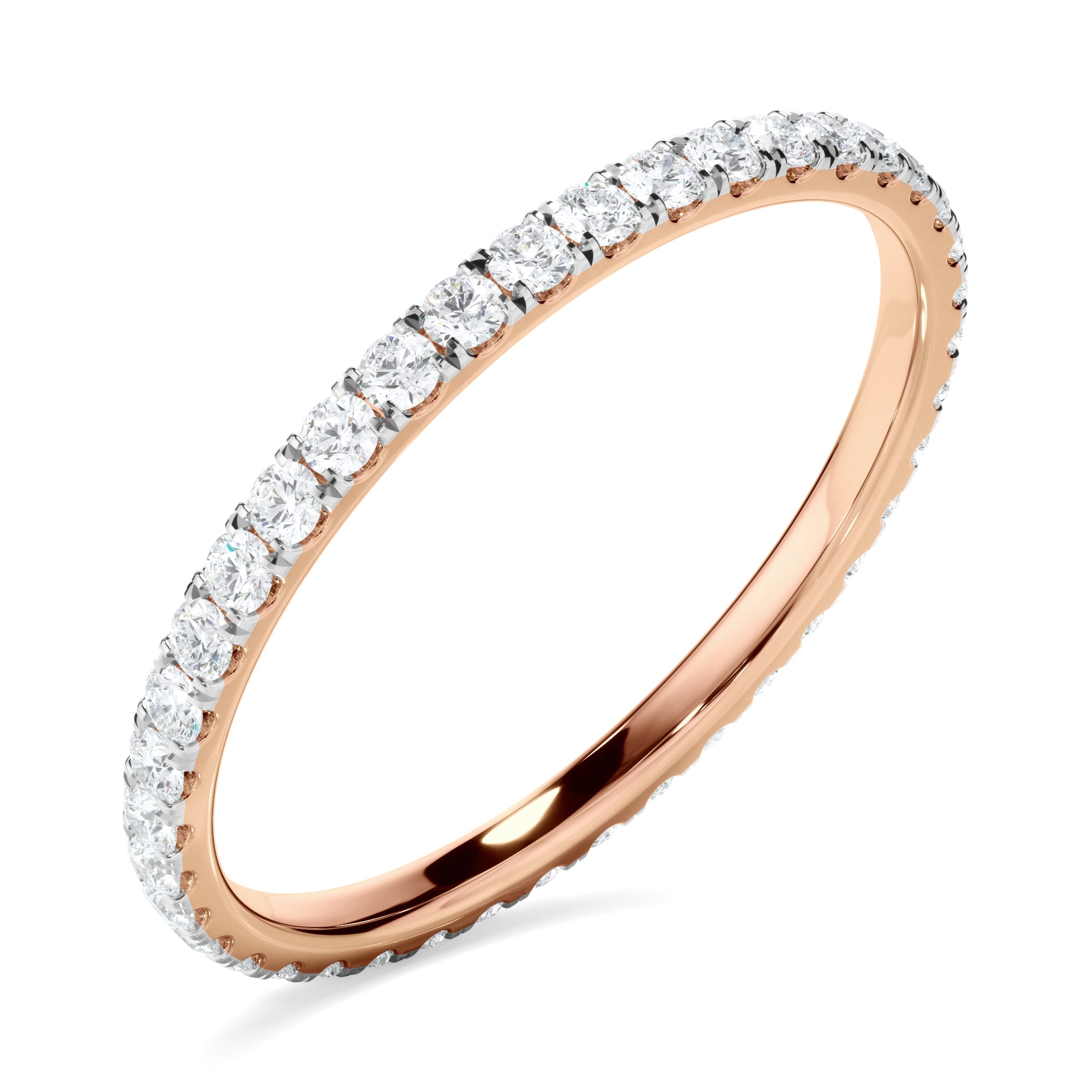 Celestia - Diamond Claw Set Eternity Wedding Ring