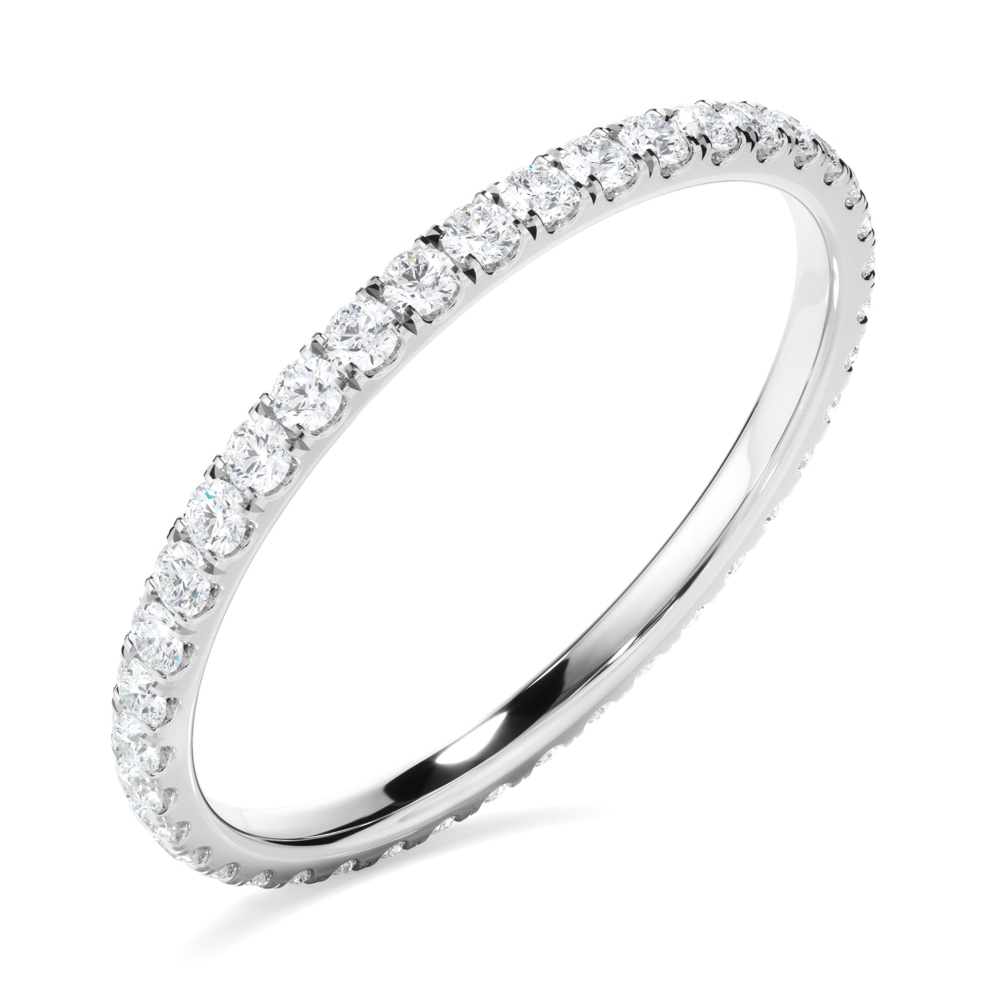 Celestia - Diamond Claw Set Eternity Wedding Ring