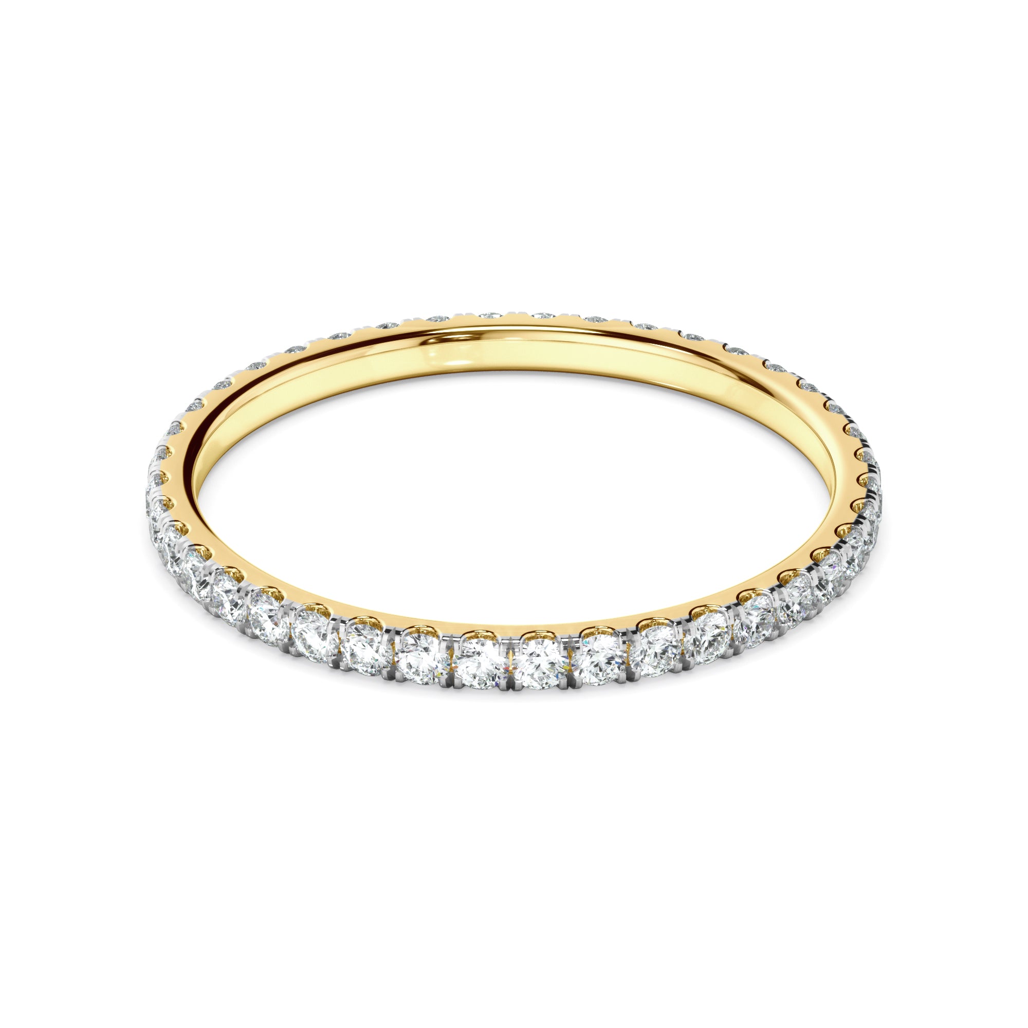 Celestia - Diamond Claw Set Eternity Wedding Ring