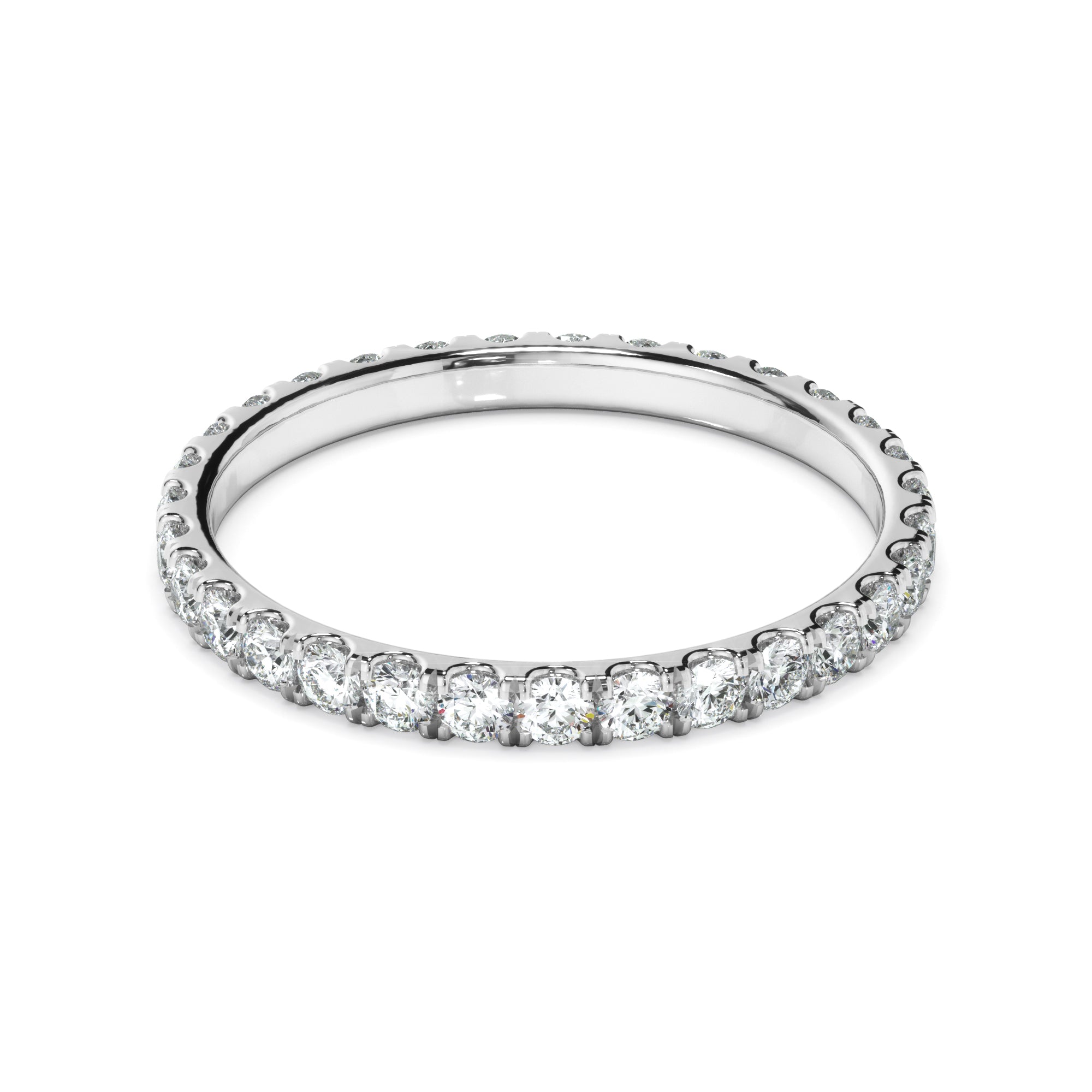 Lilly - Diamond Claw Set Eternity Wedding Ring
