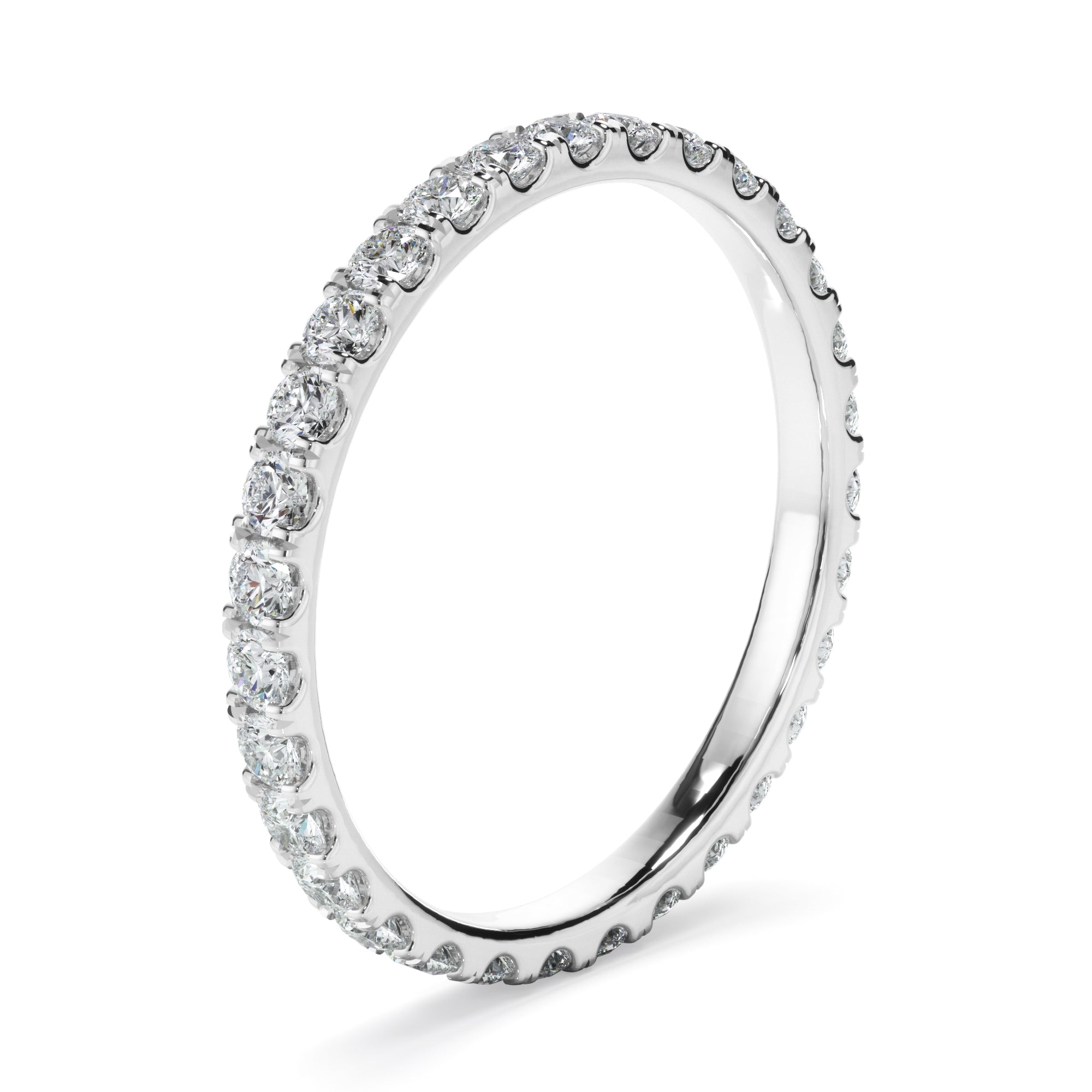 Lilly - Diamond Claw Set Eternity Wedding Ring