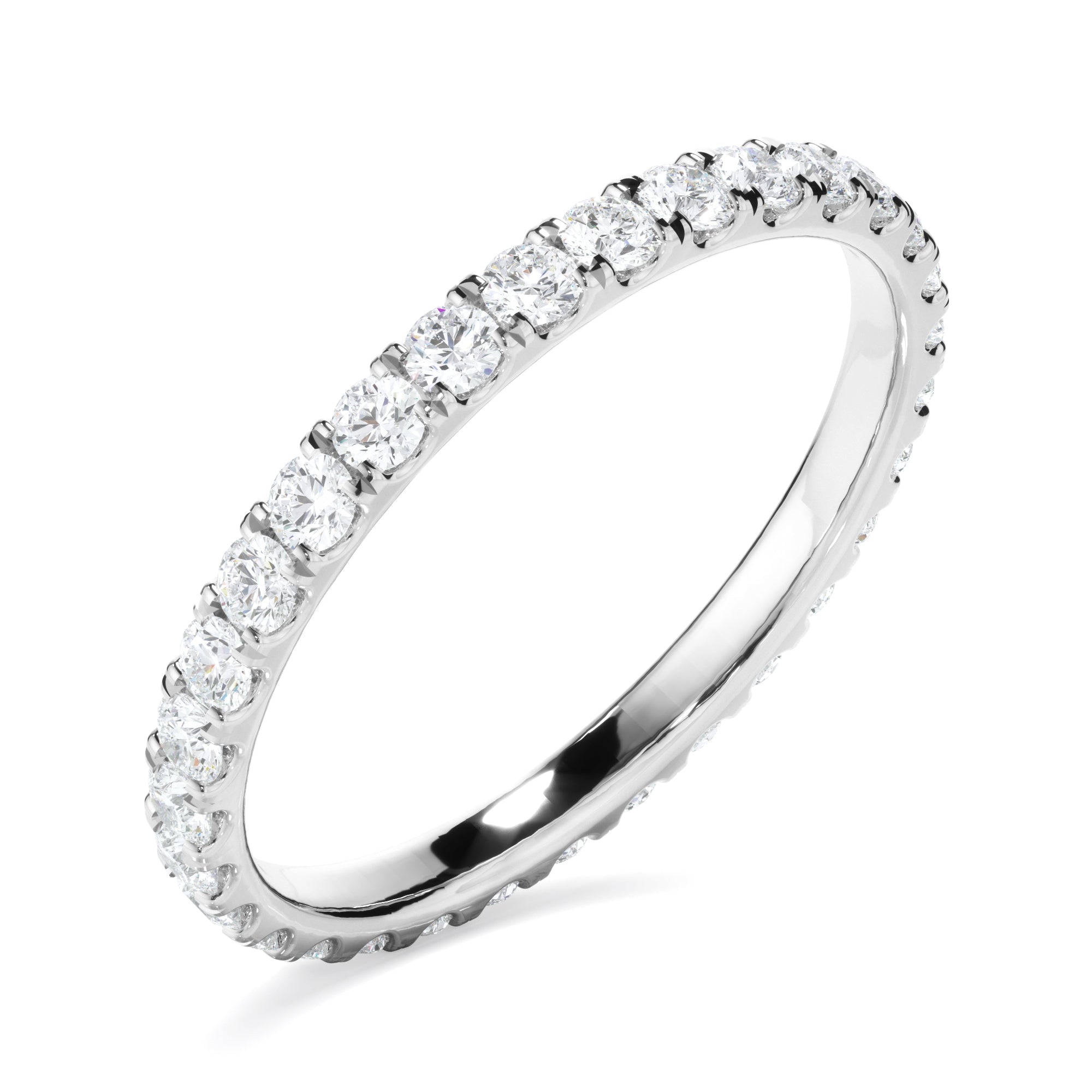 Lilly - Diamond Claw Set Eternity Wedding Ring
