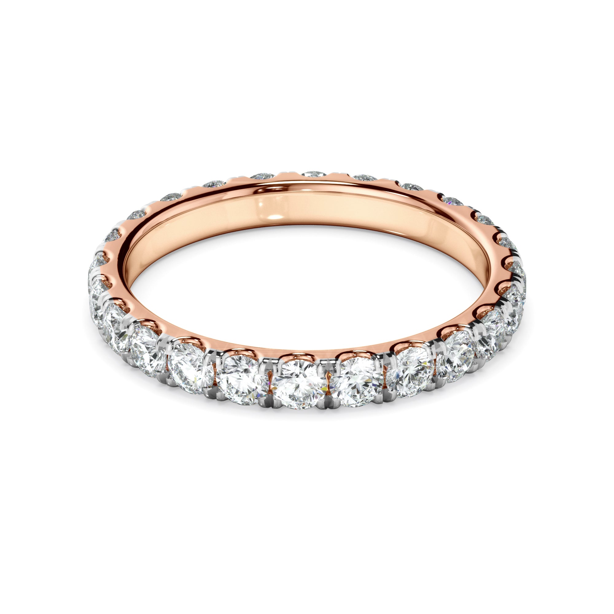 Cecilia - Diamond Claw Set Wedding Ring
